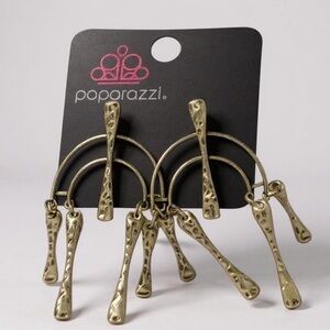 ❄️ Paparazzi | Gold Drop Earrings with Charms Southwest Industrial